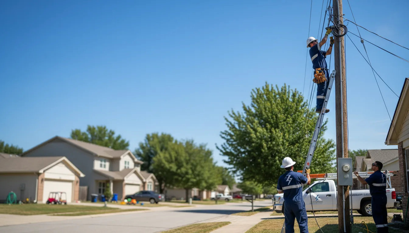 Residential electrician providing installation services in Grey Eagle, MN